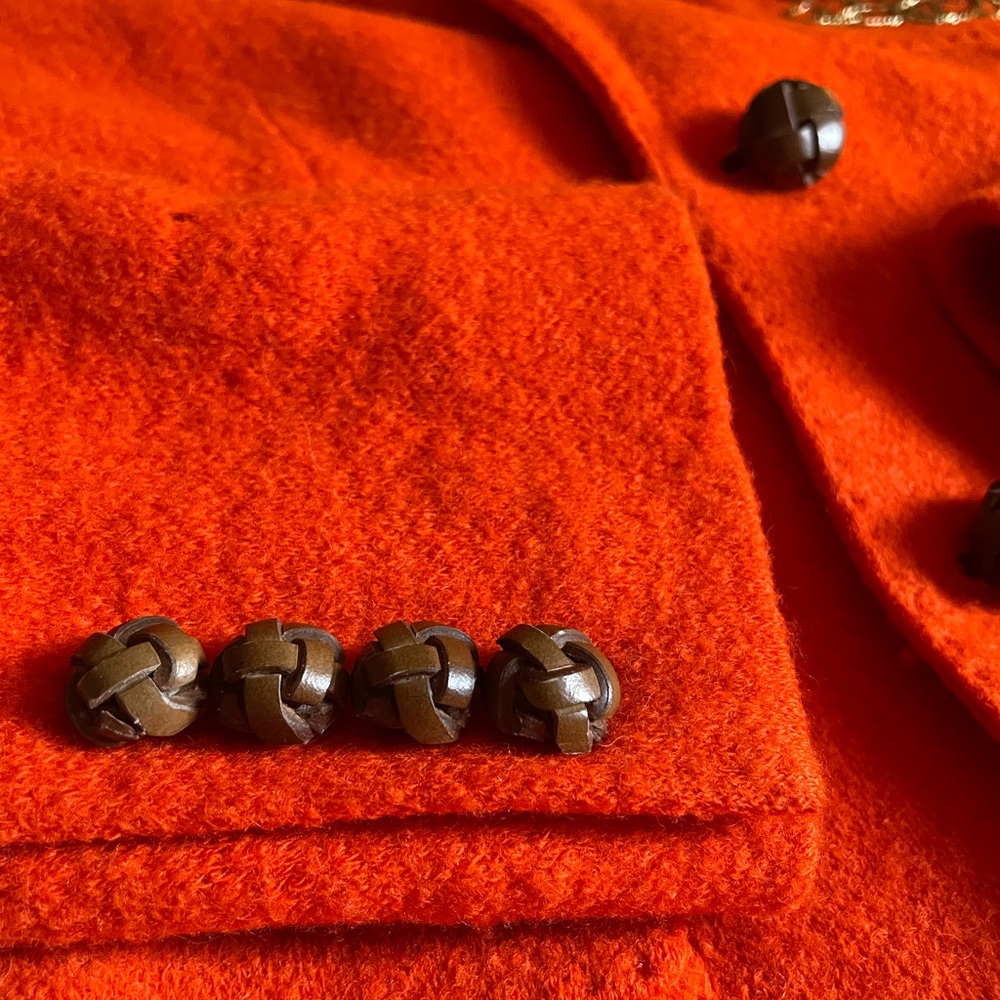 VTG Ralph Lauren Wool Crest Equestrian Blazer 4 – Heritage Academia Persimmon - Picture 2 of 8